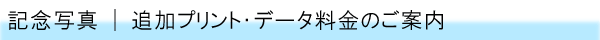 記念写真追加プリント・データ料金